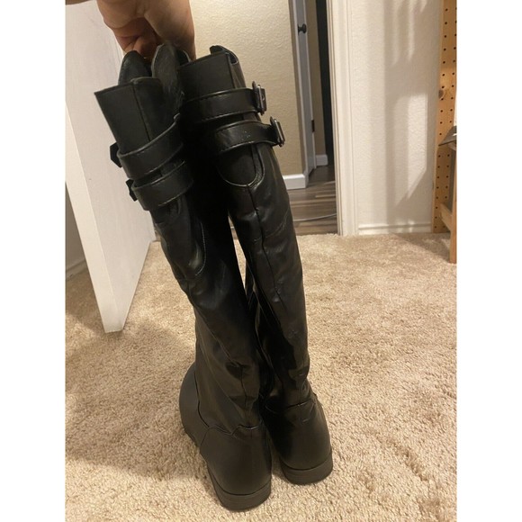 JOURNEE COLLECTION WOMEN'S TORI RIDING BOOTS,BLACK,US SIZE 10 Wide Calf - Picture 2 of 6